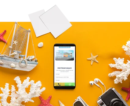 Mobil rezervasyon simgesi